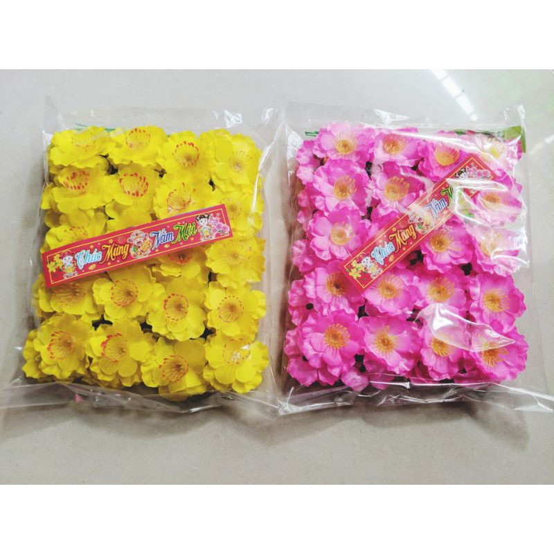 Hoa mai bịch 40 bông trang trí tết giá rẻ 2024