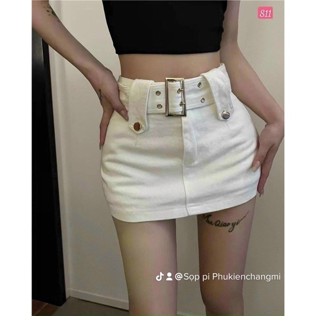 Chân váy kaki kèm nịt - UK alohashop91