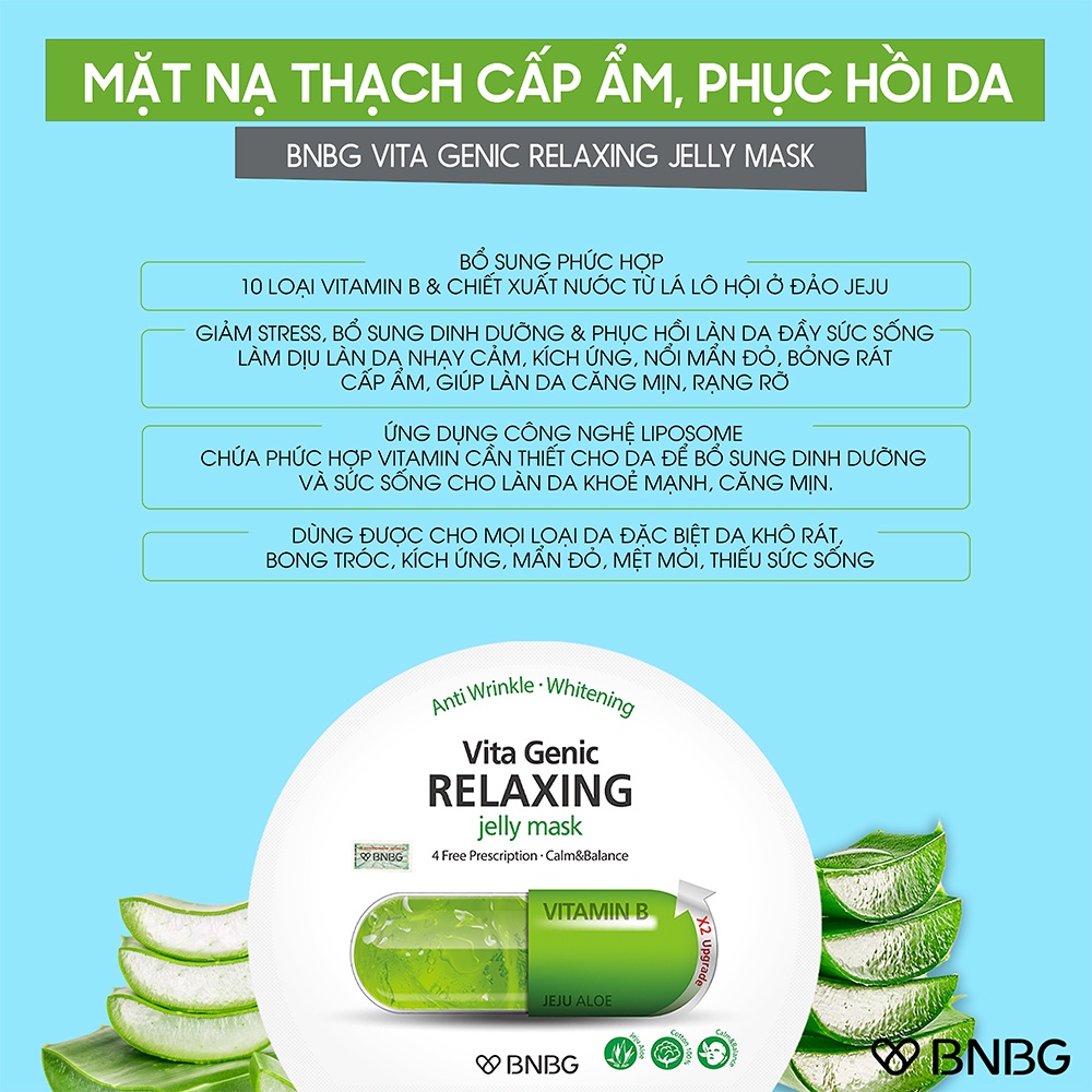 Mặt Nạ BNBG Vita Mask phục hồi, cấp ẩm, nuôi dưỡng da toàn diện 30ml Hàn Quốc Shoptido