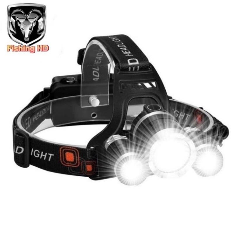 Đèn Pin Đội Đầu Siêu Sáng Đèn Pin Led Kèm Pin Kèm Sạc NCDS3 đồ câu FISHING_HD