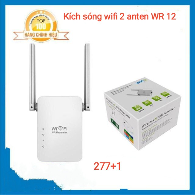 Bộ kích sóng wifi giá rẻ (Xả Kho) Kích sóng Wifi siêu mạnh (2 anten) WR12