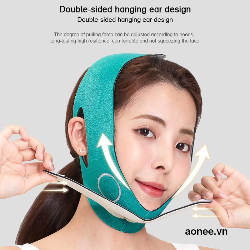 ✨✨Đai nâng cơ định hình mặt vline thon gọn tại nhà hai màu xanh hồng
