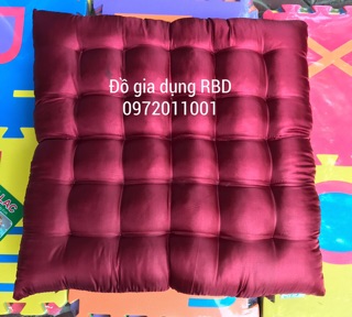 Đệm ngồi bệt lụa trơn 40x40x5cm