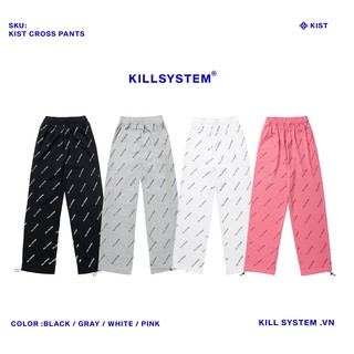 QUẦN ỐNG SUÔNG DÀI KIST CHỮ XÉO NHIỀU MÀU [KILL SYSTEM]