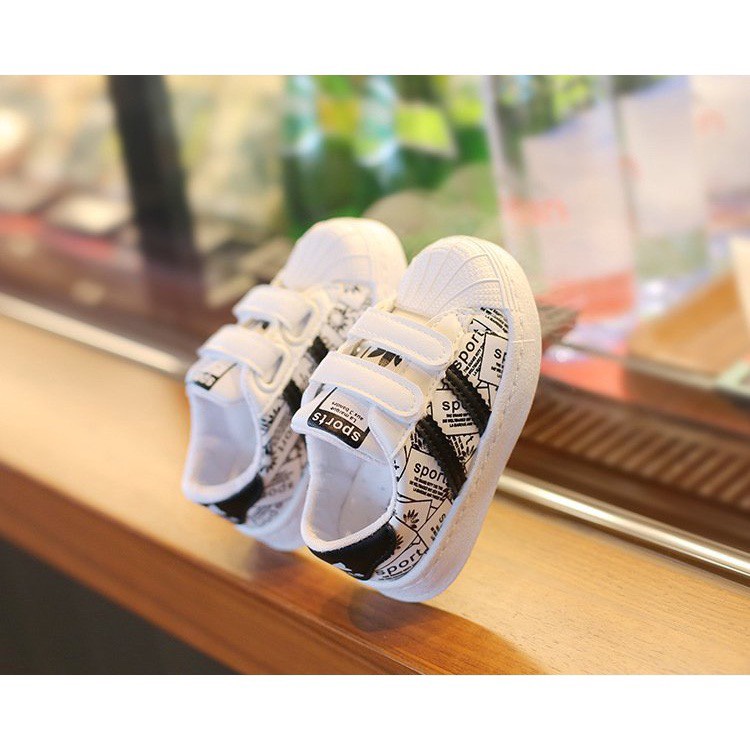 FULL BOX - Giày thể thao superstar hai sọc cho bé trai bé gái năng động adidas mã 213