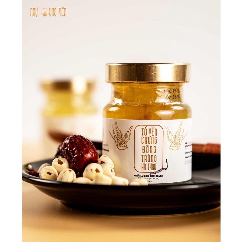 Tổ Yến Chưng Nguyên Chất Đông Trùng Hạ Thảo Giúp Tăng Sức Đề Kháng, Tốt Cho Cơ Thể - 70ML