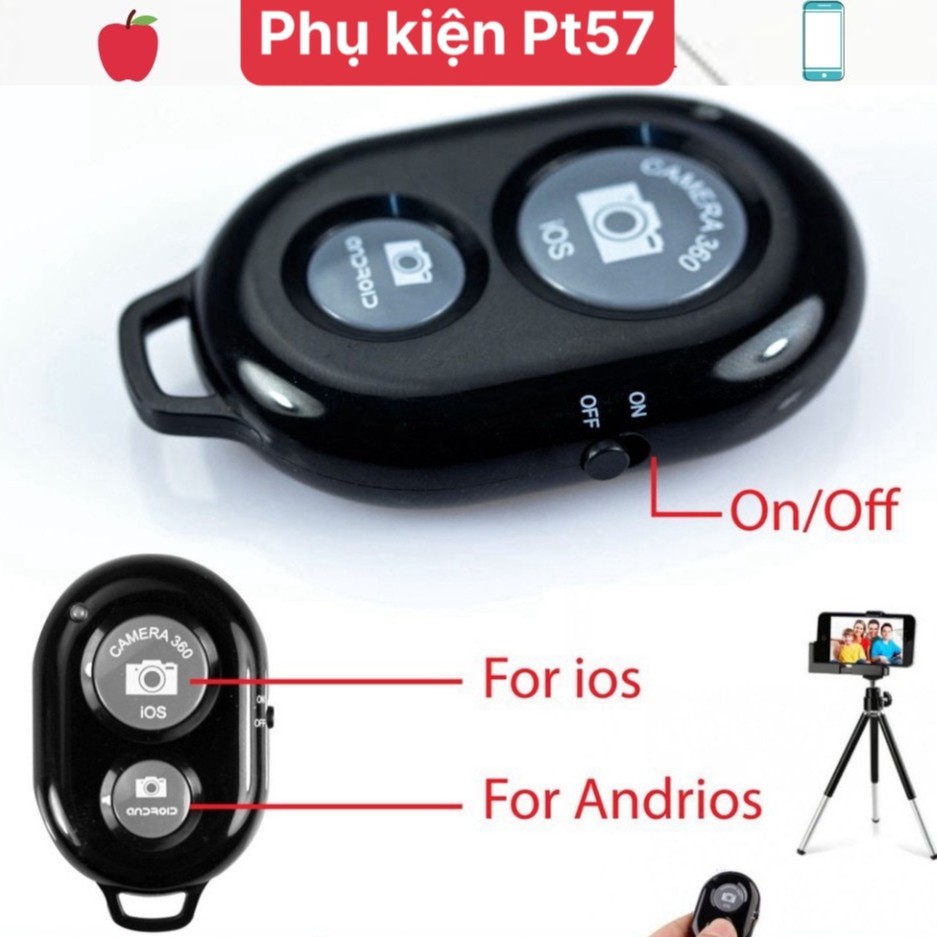 [Rẻ vô địch] Nút Bấm Remote Bluetooth, Remote Điều Khiển Chụp Ảnh Từ Xa