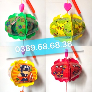 Combo 50 cái lồng đèn nhựa 5 mảnh 5D - lồng đèn trung thu cán nhạc hàng Việt Nam