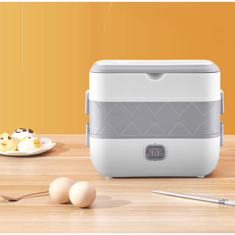 [SALE GIÁ HỦY DIỆT] Hộp ủ cơm cắm điện 2 tầng 4 ngăn đựng đồ đi học, đi làm văn phòng tiện lợi | BigBuy360 - bigbuy360.vn