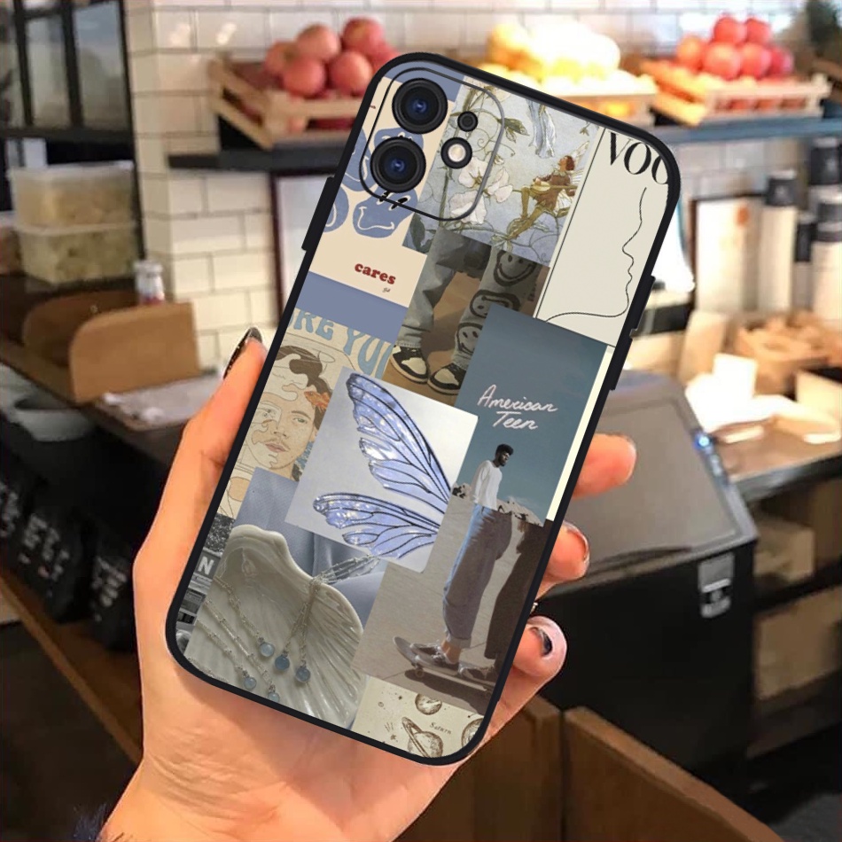 Vỏ ốp iPhone Silicon viền vuông Art 189-190 cho iPhone 6pl/6s/6spl/7/7pl/8/8pl/x/xs/11/12/13/14/pro/max - Chinchincase