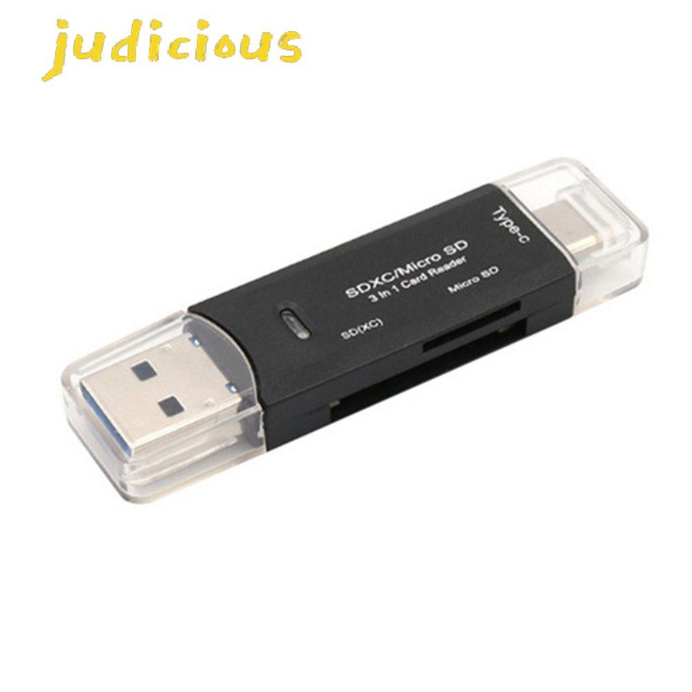 Đầu Đọc Thẻ Nhớ 3 Trong 1 Usb3.1 Usb-C / Type C Sd Tf / Micro Sd | BigBuy360 - bigbuy360.vn