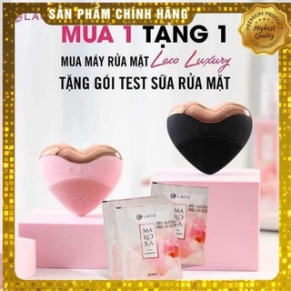 Máy Rửa Mặt 💝FREESHIP💝 Máy Massage Cầm Tay Làm Sạch Da Giảm Mụn Đầu Đen - Laco Promax 9000 nhịp rung/phút