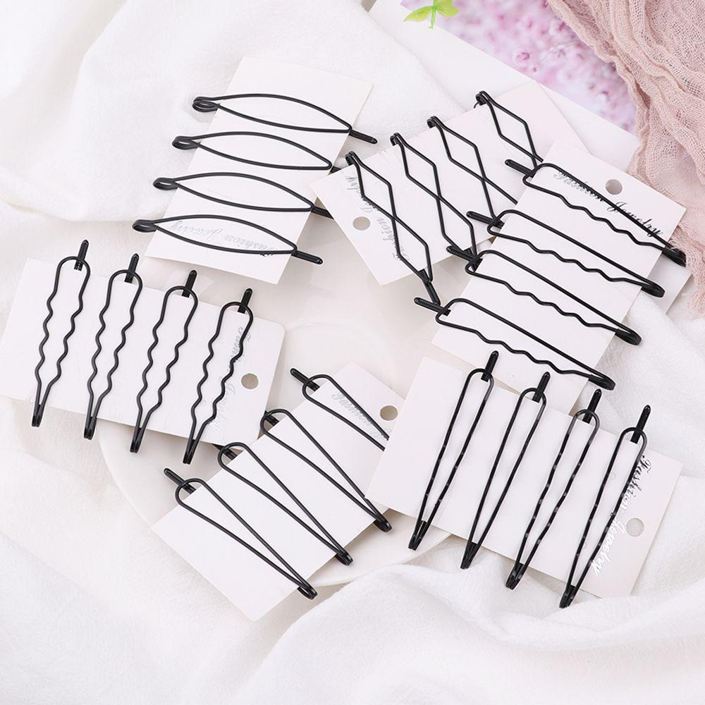 ROWANS 4Pcs/set Geometry Hair Clip Fashion Hair Accessories Metal Girls Hairgrips