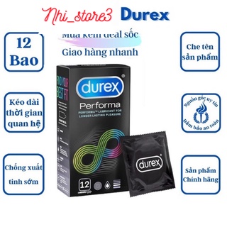 Bao cao su kéo dài thời gian quan hệ Durex Performa 12s. Chống xuất tinh sớm, kéo dài thời gian quan hệ_NHI_Store3