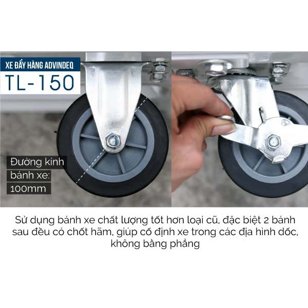 [Chính hãng]Xe đẩy hàng ADVINDEQ TL-150 tải trọng 170-200kg