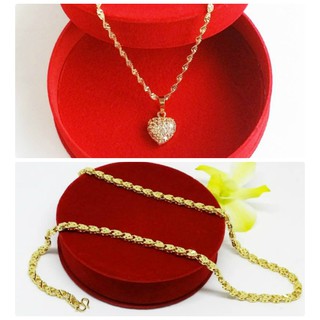 Combo 02 vòng cổ nữ mạ vàng 18K giá rẻ