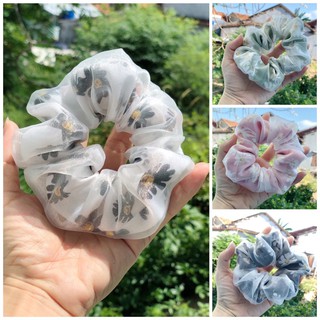 Combo 200 scrunchies phi bóng trơn size 12cm