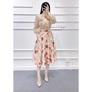 [Diamond Boutique] Áo Sơ Mi BÓNG KÍNH NƠ LỆCH