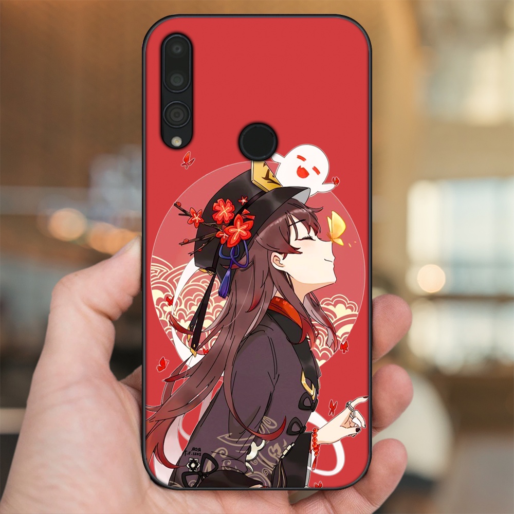 Ốp lưng Huawei Y9 Prime 2019 viền đen in hình Hutao Genshin Impact