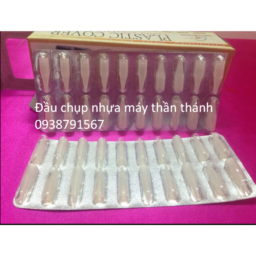 ĐẦU CHỤP NHỰA - VỎ BỌC KIM - NGÒI MÁY THẦN THÁNH 100cái - 200 cái