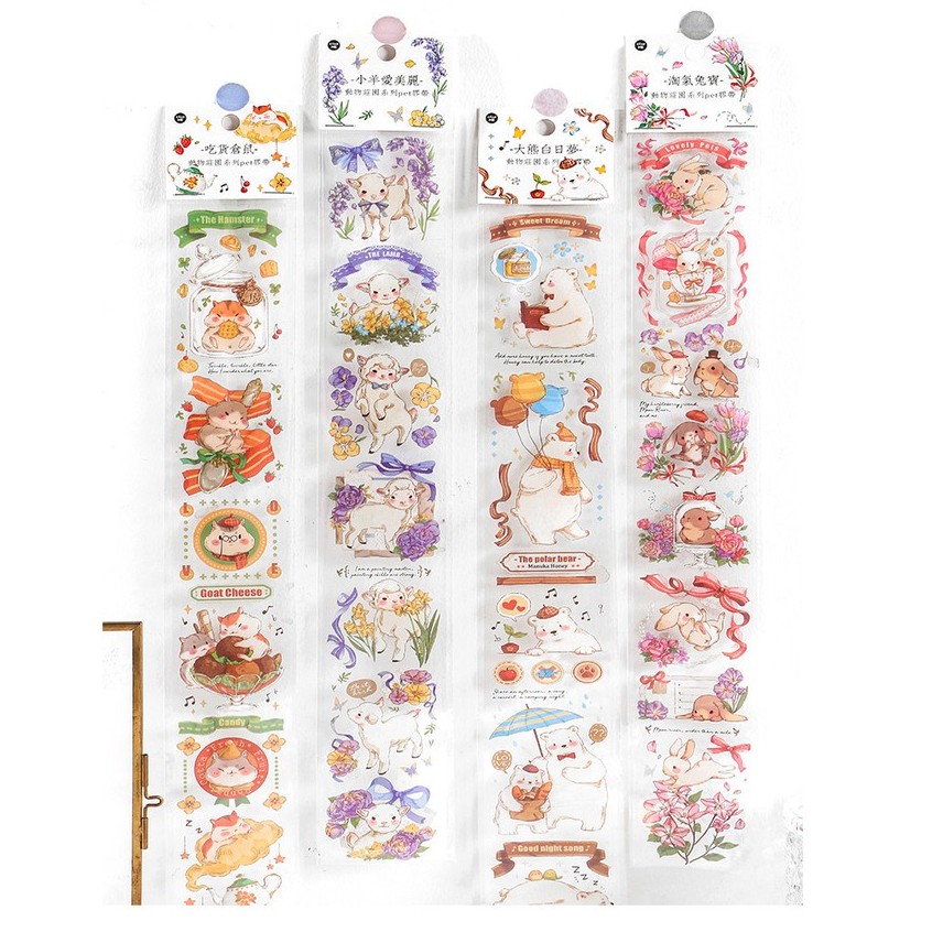 Dãi nhãn dán sticker hoạt hình đáng yêu Tả Bí Lù Store