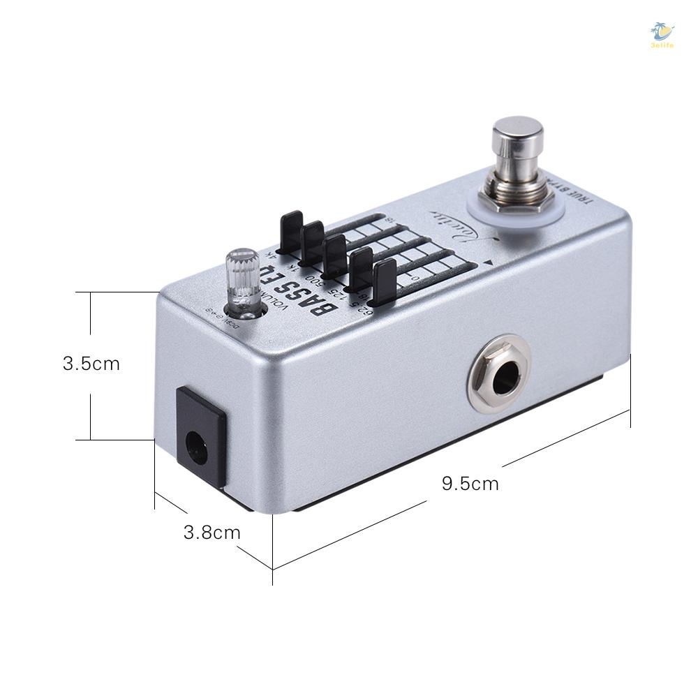 Pê Đan Điều Chỉnh Hiệu Ứng Âm Thanh Đàn Guitar 5 Băng Tần EQ Eq6 Bằng Hợp Kim Nhôm