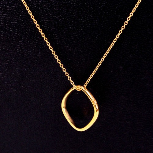 Dây Chuyền Mặt Chiếc Nhẫn Vuông Thép Titan Ko Rỉ TT 3597