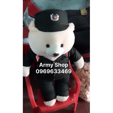 Gấu bông bộ đội, công an các binh chủng size 90cm