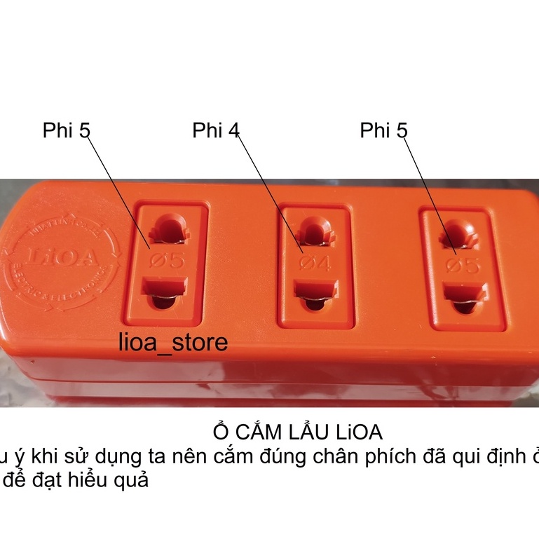 ổ cắm thông dụng lioa S3TC