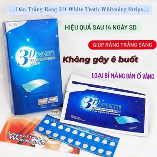 Hộp 7 Gói 14 Miếng dán trắng răng tiện lợi 3D White Teeth Whitening Strips