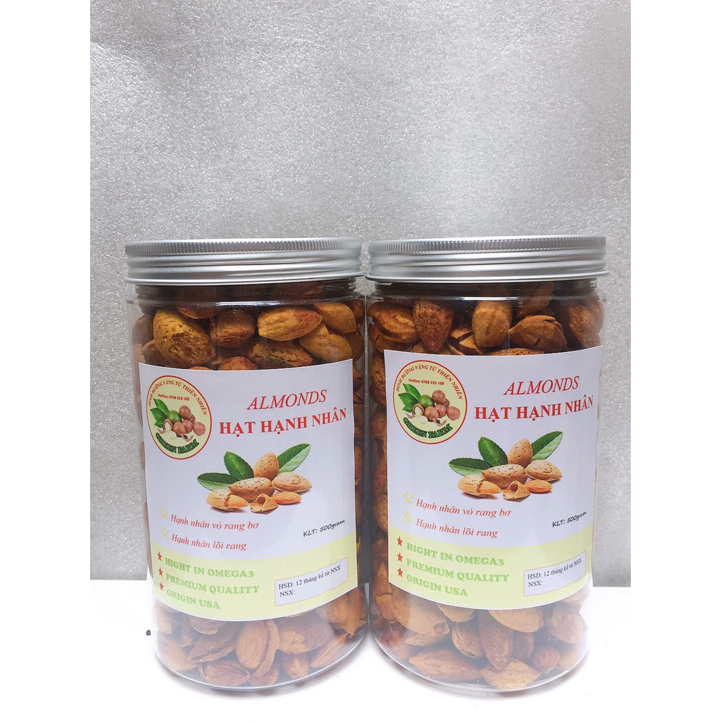 Hạnh nhân mỹ sấy rang bơ vỏ mỏng 100g