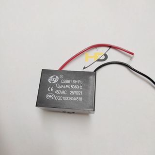 Tụ Khởi Động, Tụ Quạt 7uF 450VAC 5% Dây SENJU CBB61 Loại Tốt