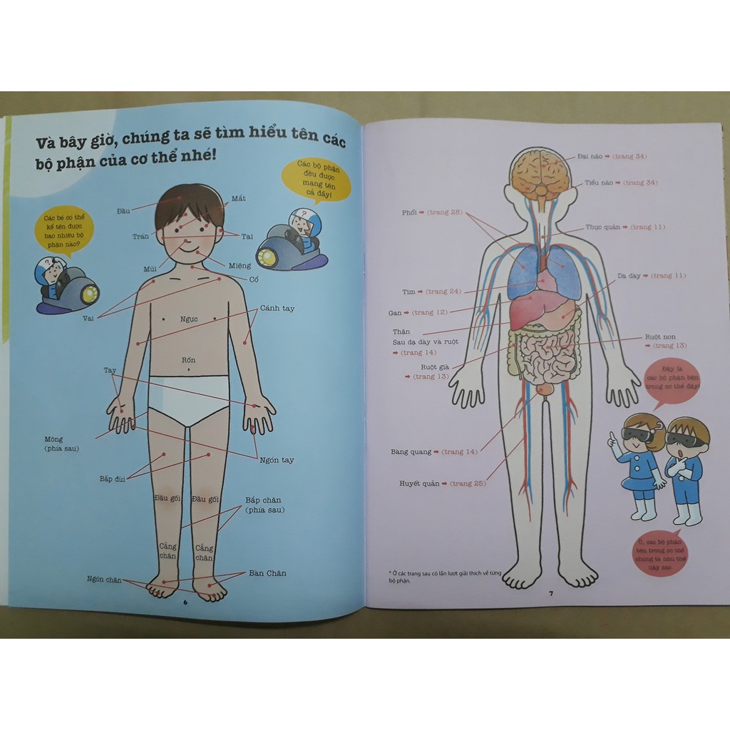 Sách Khám phá bí ẩn cơ thể người cho bé 4 tuổi trờ lên