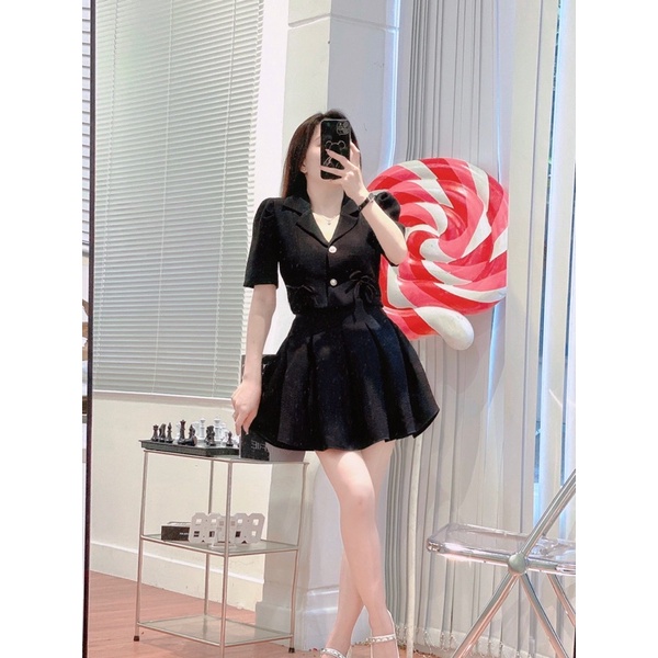 SÉT VEST ÁO XẺ TÀ PHỐI NƠ + CV XẾP LY