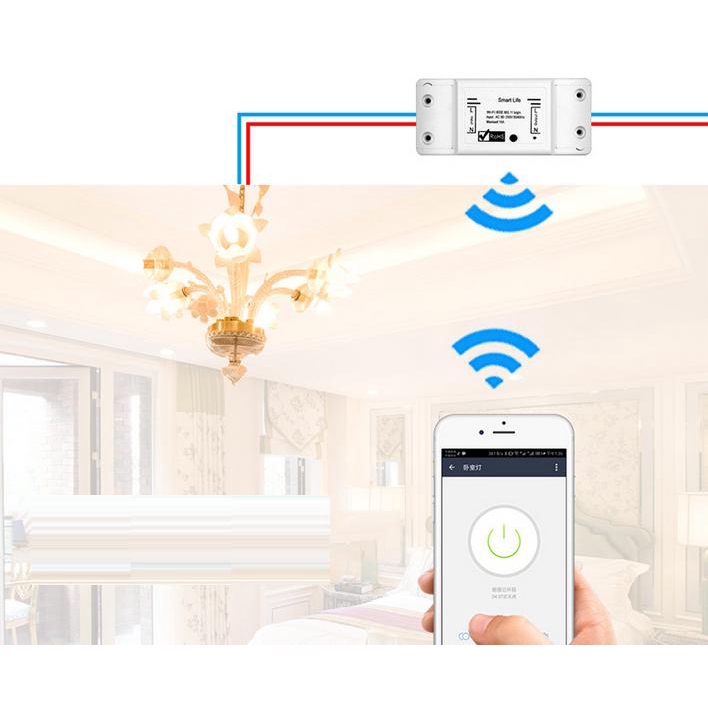 Bộ công tắc thông minh kết nối mạng wifi/3G/4G hẹn giờ bật tắt bằng điện thoại - BẢN TIẾNG VIỆT