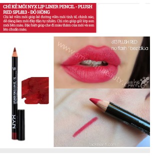 Chì kẻ môi siêu mảnh NYX chính hãng Slim Lip Pencil Nhiều Màu Sắc SPL