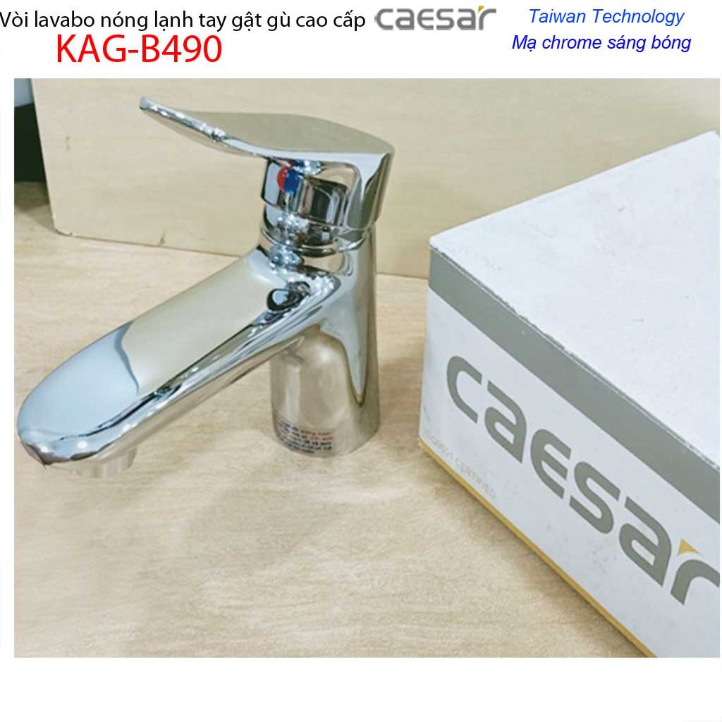 Vòi lavabo Caesar KAG-B490C best sellers chiết khấu giá tốt chất lượng tốt, vòi chậu gật gù nóng lạnh Caesar