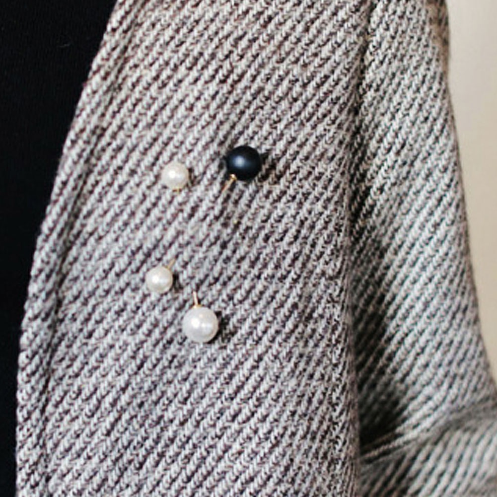 Ghim Cài Áo Đính Ngọc Trai Nhân Tạo Thời Trang Cho Nữ