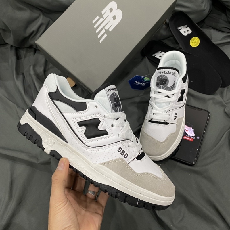 GIÀY NEW.BALANCE 550 WHITE BLACK 1:1 SC [ FULL BOX + FREE SHIP ] | BigBuy360 - bigbuy360.vn