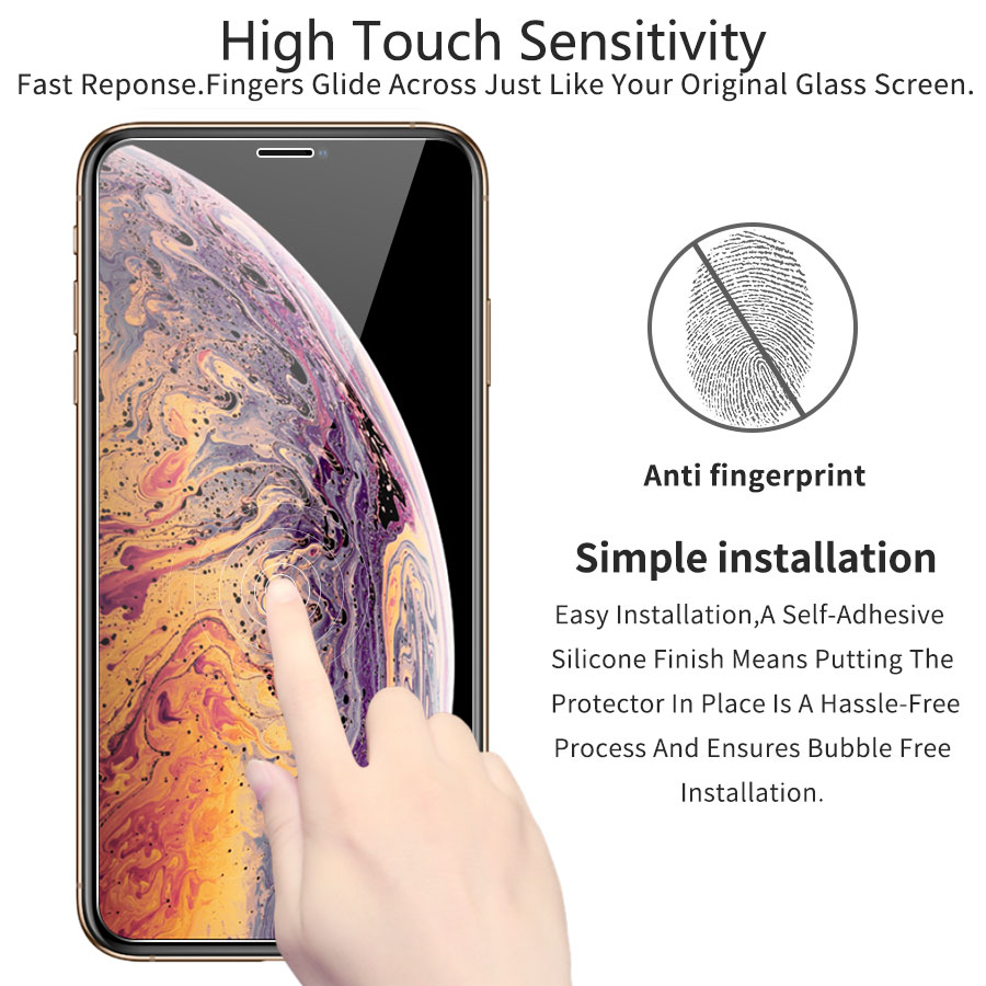 Kính Cường lực cho Iphone 15 14 13 11 Pro Xs Max 12 Mini X Xr Se 2020 8 7 6 6s Plus