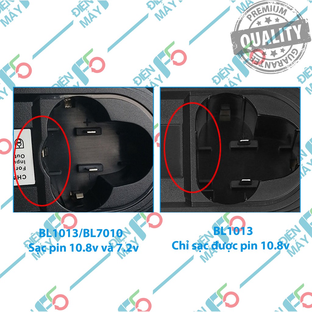 DMF5 Sạc pin Makita 7.2V 8.4V 10.8V 12V Li-Ion China sử dụng cho pin zin Makita