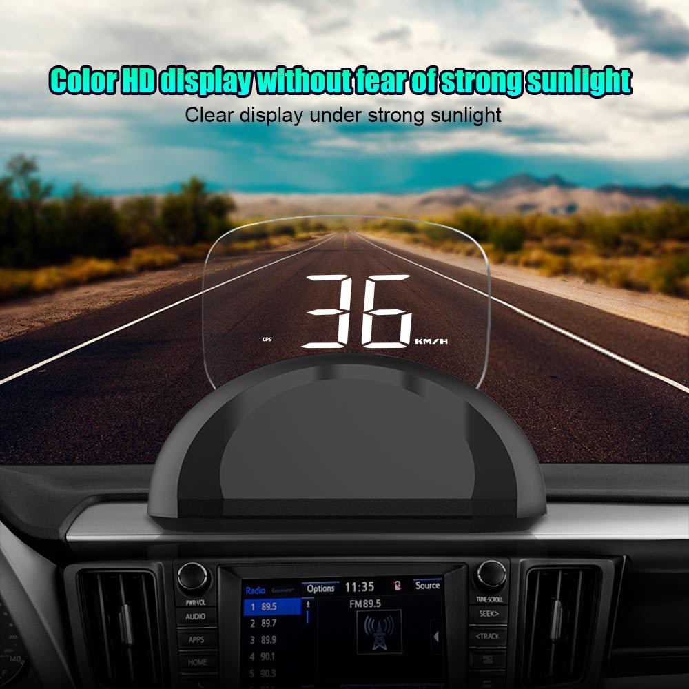 IN STOCK HUD Screen Colorful Led Screen Automatic OBD GPS HUD Device