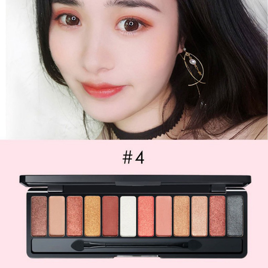 Phấn Mắt 12 Ô Màu Lameila Play Color Eyes Kèm Cọ Trang Điểm