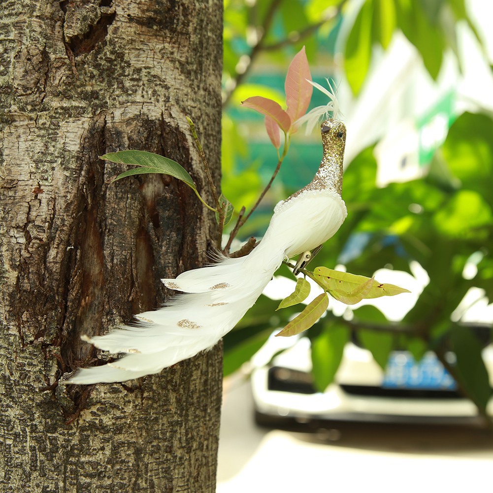 Chim công giả trang trí sân vườn độc đáo