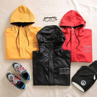 Áo KHOÁC GIÓ NAM NỮ VẢI DÙ 2 LỚP MÀU TRƠN Unisex áo khoác dù