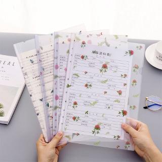 Bìa kẹp giấy trong suốt đơn giản chống nước cho học sinh