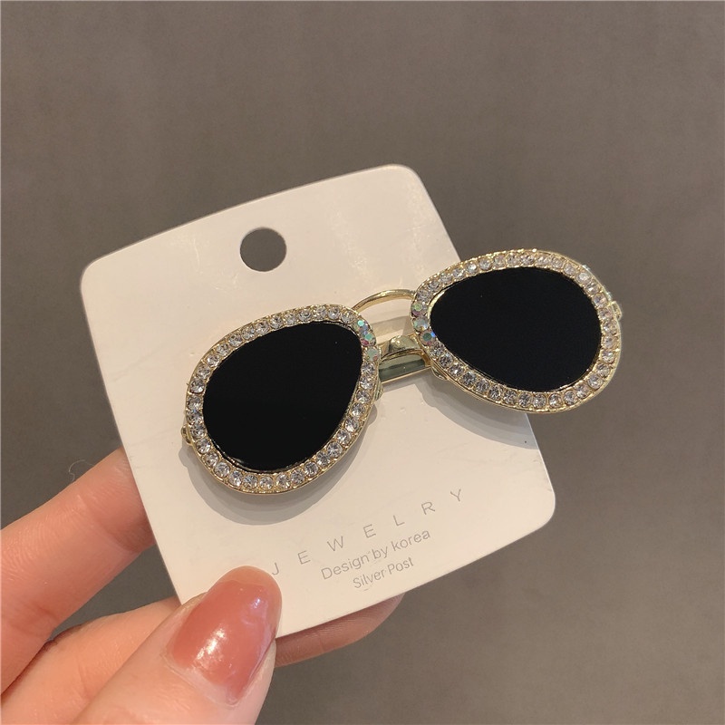 Kẹp Tóc Hình Mỏ Vịt Màu Đen Ngọt Ngào Phong Cách Hàn Quốc Cho Nữ