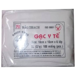 Gạc thẩm mỹ miếng vuông 10 x 10 x 6 lớp Bảo Thạch