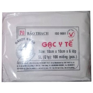 Gạc thẩm mỹ miếng vuông 10 x 10 x 6 lớp Bảo Thạch