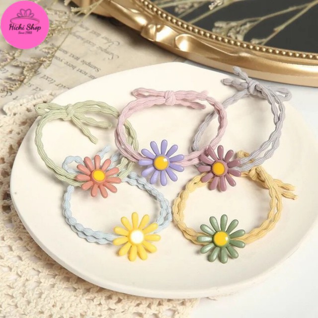 [GIÁ SIÊU RẺ] Set 5 Dây Buộc Tóc Hichi Phong Cách Hàn Quốc Dây Buộc Tóc Giá Rẻ